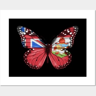 Bermudian Flag  Butterfly - Gift for Bermudian From Bermuda Posters and Art